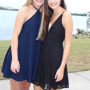 Navy blue homecoming dress from Lulus